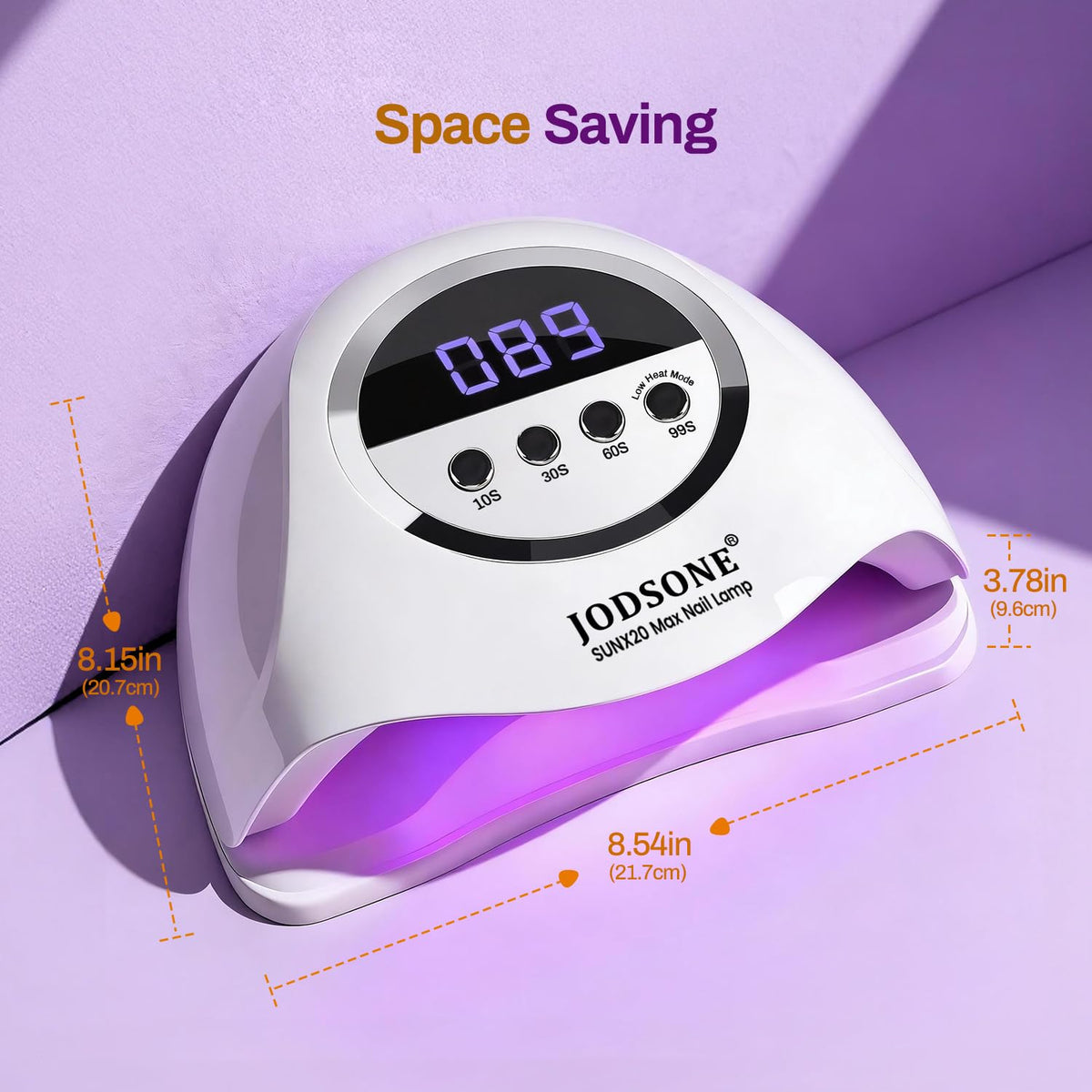 JODSONE U V LED Nail Lamp, Nail Dryer for Gel Polish, Led Light with Automatic Sensor & 4 Timers