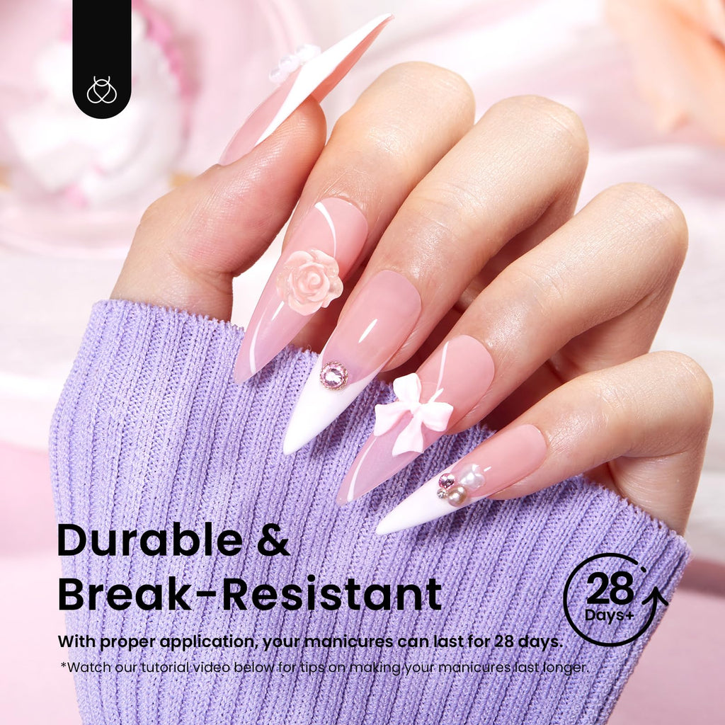 Beetles Gel Polish 9 in 1 Gel Nail Glue for Clear Acrylic Nail Tips