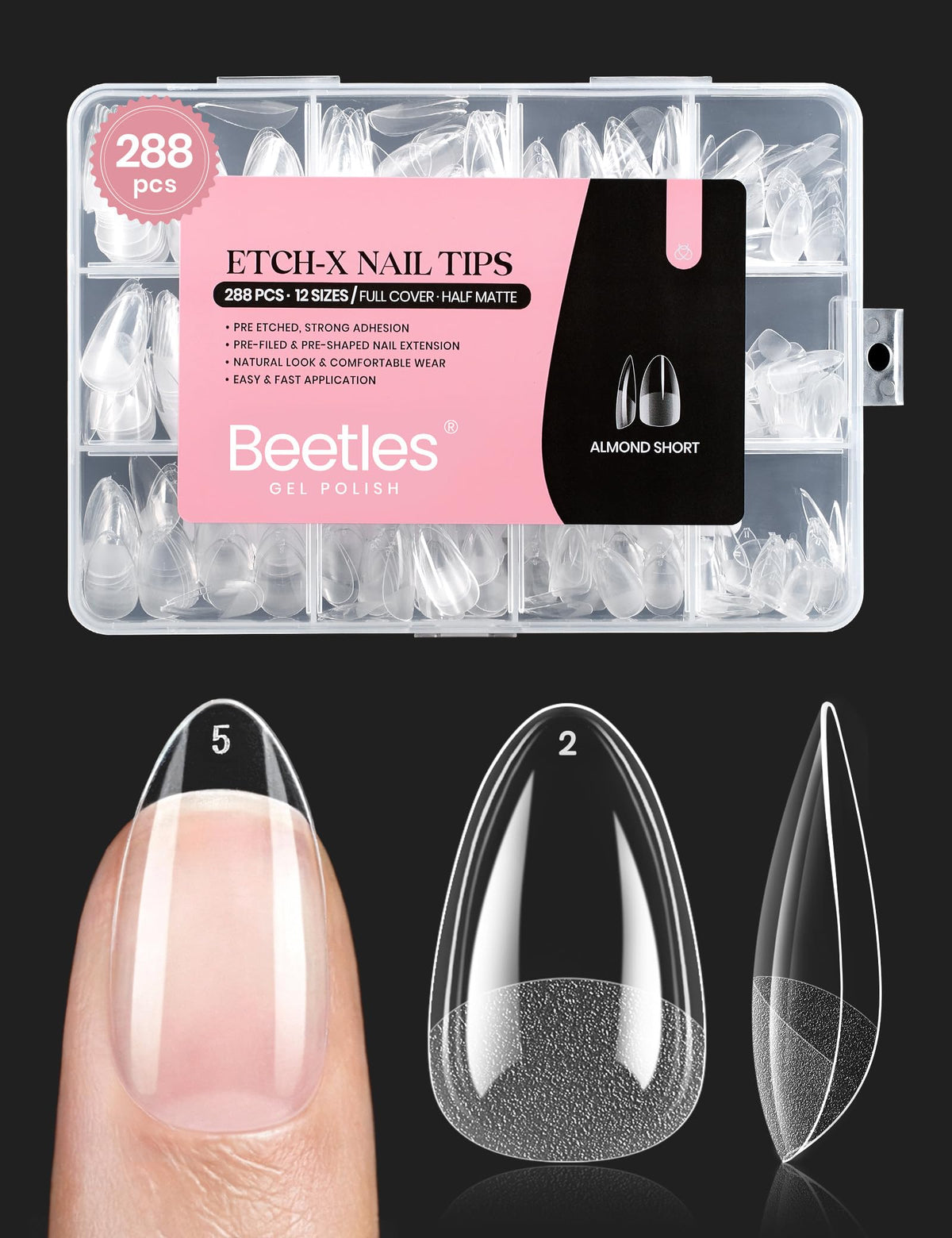 Beetles Gel Polish 9 in 1 Gel Nail Glue for Clear Acrylic Nail Tips