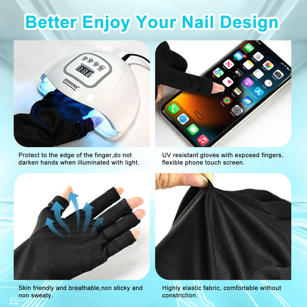 JODSONE U V LED Nail Lamp, Nail Dryer for Gel Polish, Led Light with Automatic Sensor & 4 Timers